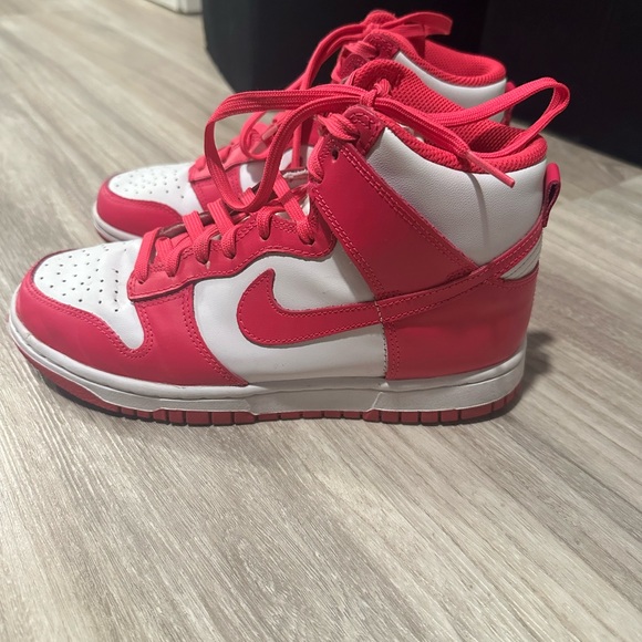 PINK PRIME Nike High Top Dunks - Picture 1 of 6